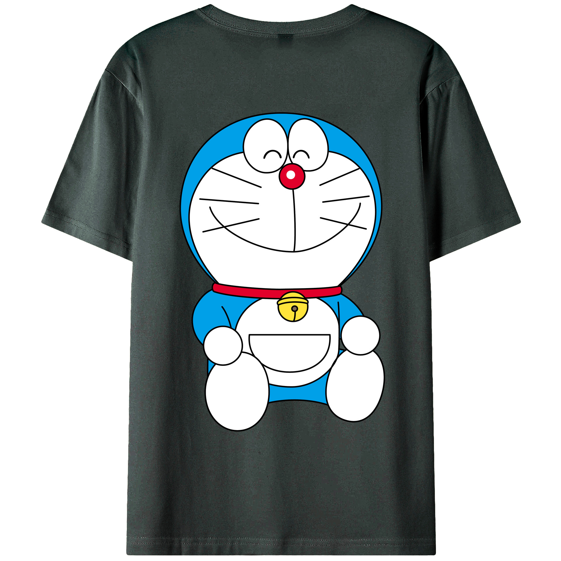 （画像用） ドラえもん Doraemon 綿100％ メンズ半袖Tシャツ（バックプリント） 通気性